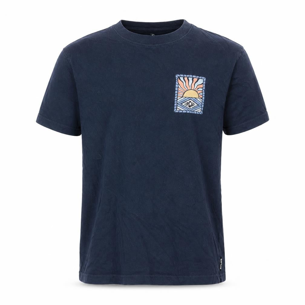 Rip Curl Boys Blue Graphic Surf Print Cotton T-Shirt Size 12 Years
