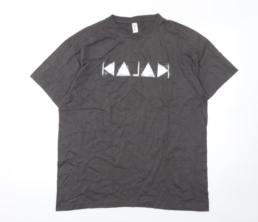 SOL'S Imperial Men's Black Graphic Print T-Shirt XL Cotton
