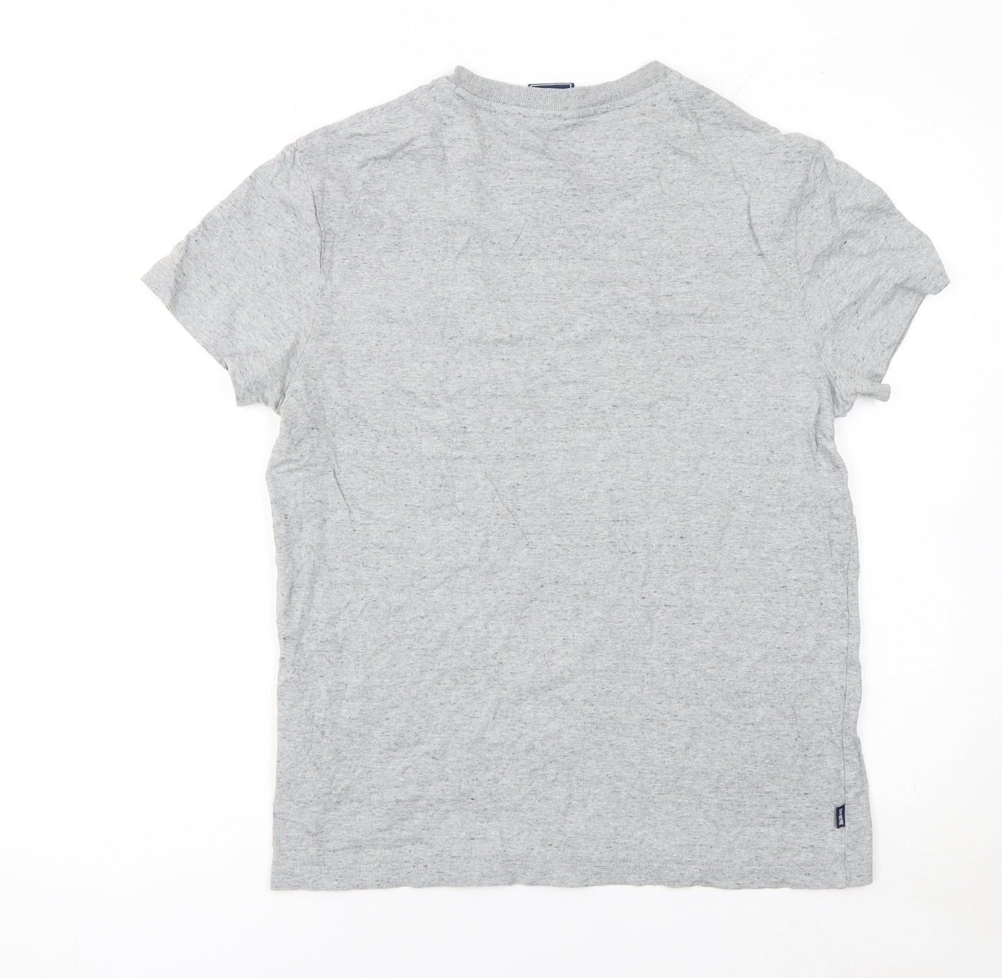 Superdry Men's Grey Organic Cotton Crew Neck T-Shirt Medium