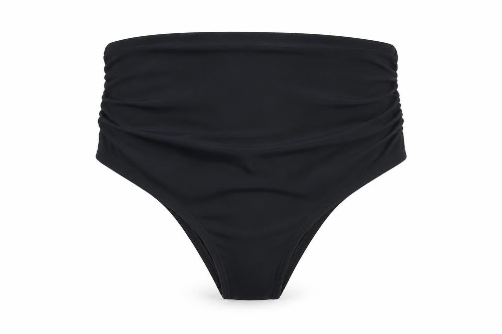 Liquido Women Black High-Waisted Swim Bottom M