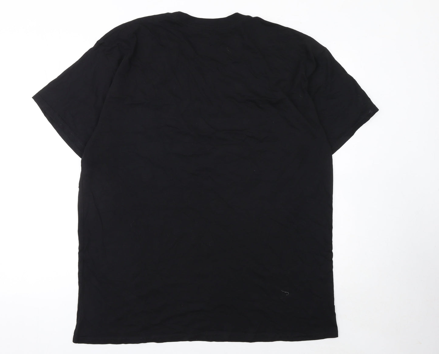 Casual Classics Men’s Black XL Christmas Funny Crew Neck T-Shirt