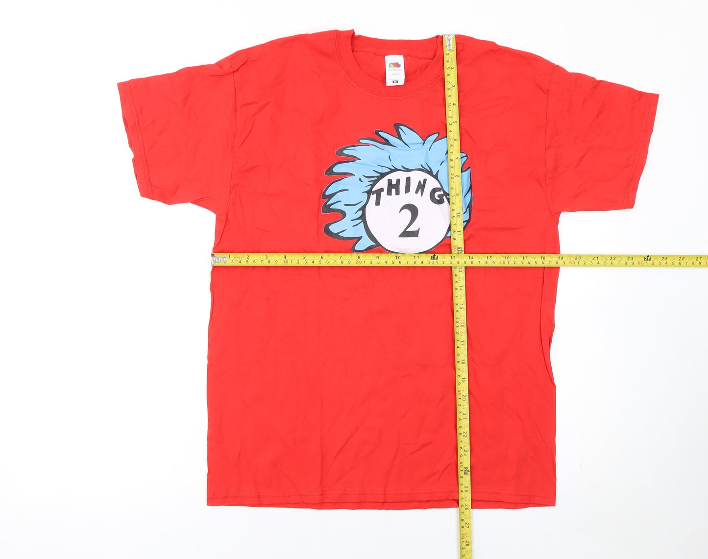 Fruit of the Loom Women's Red Thing 2 Graphic T-Shirt Size M