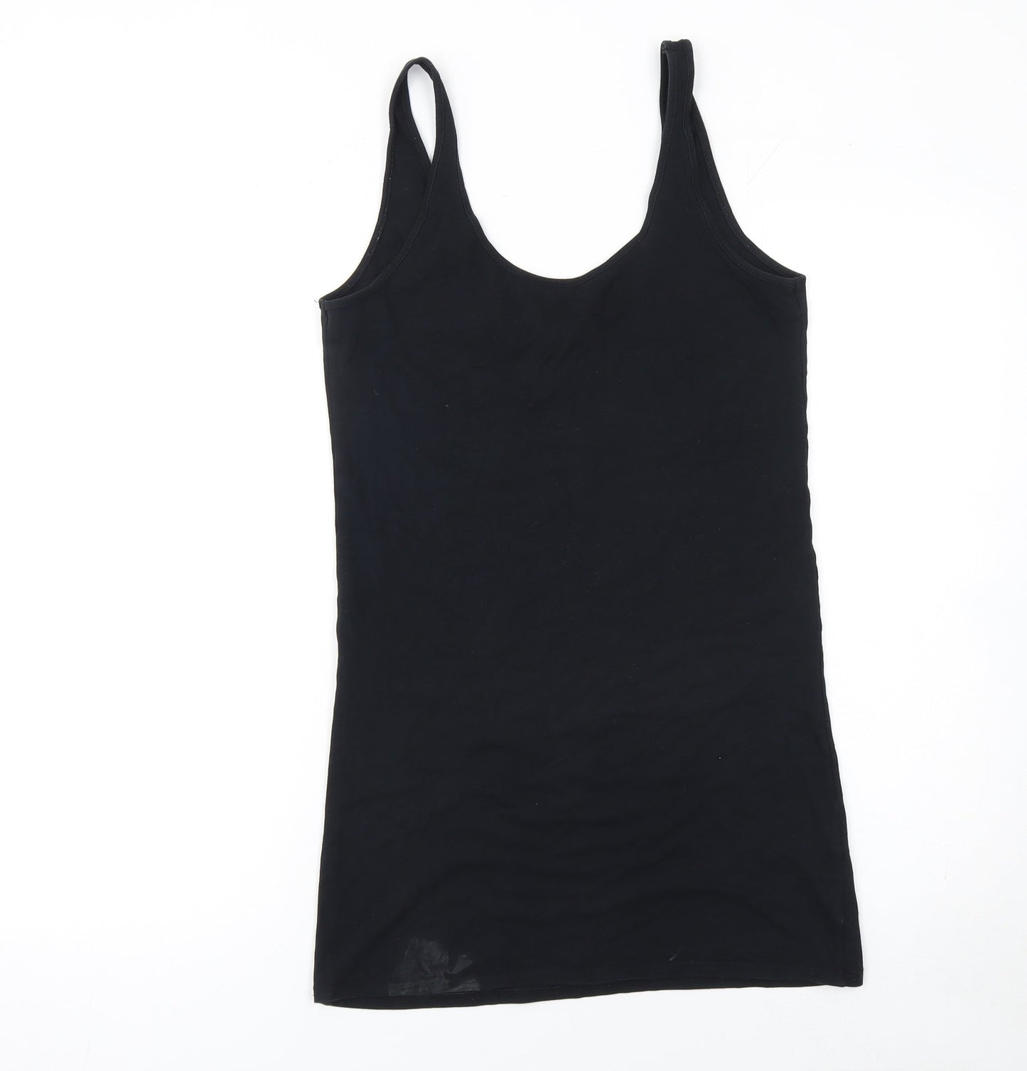 Topshop Women’s Black Size 10 Sleeveless Slip Dress