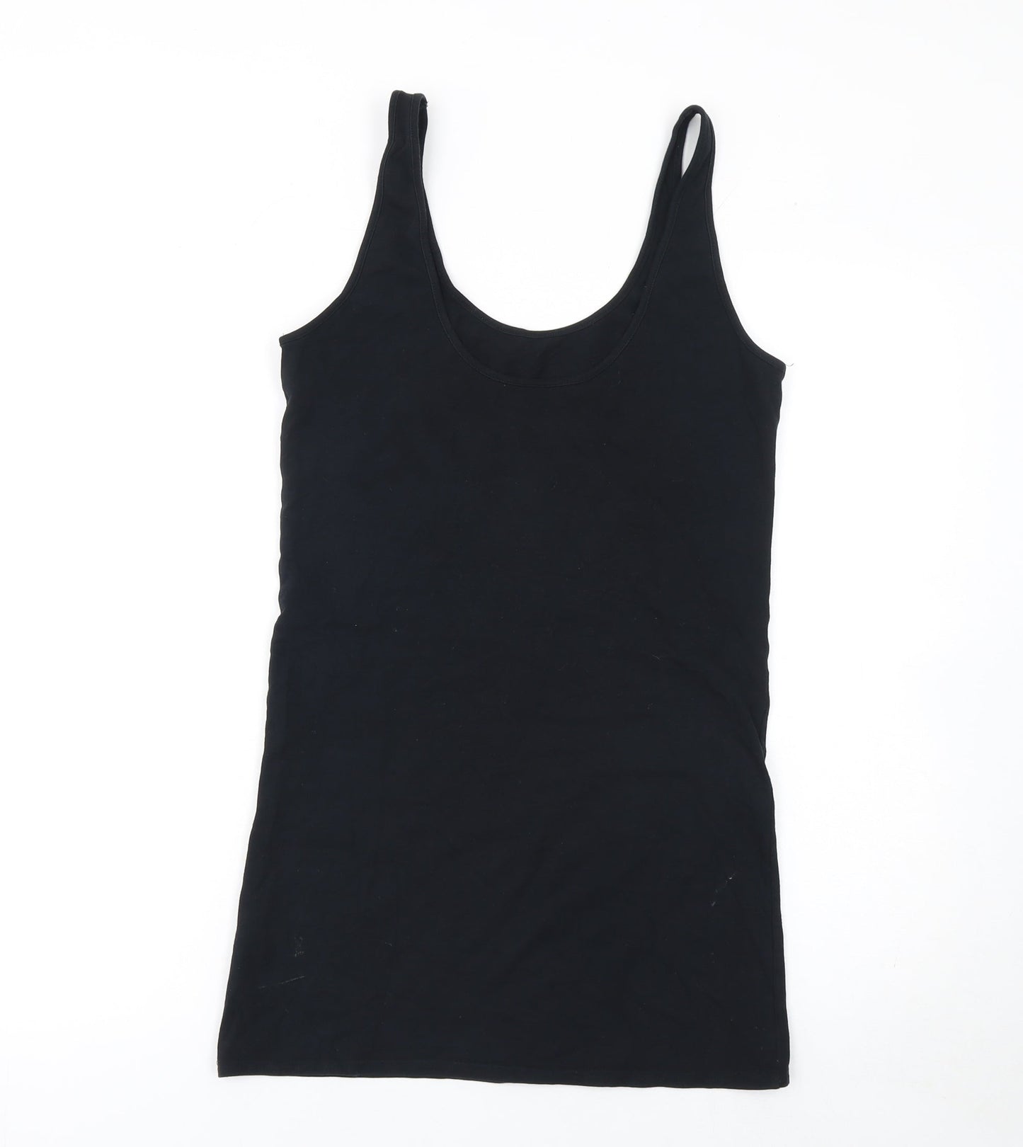 Topshop Women’s Black Size 10 Sleeveless Slip Dress