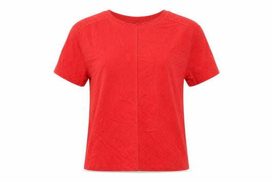 Marks and Spencer Women's Red Basic Short Sleeve T-Shirt XS