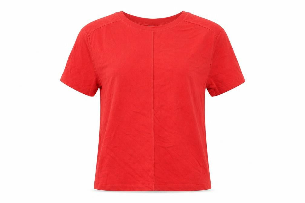 Marks & Spencer Women's Red Basic Short Sleeve T-Shirt XS