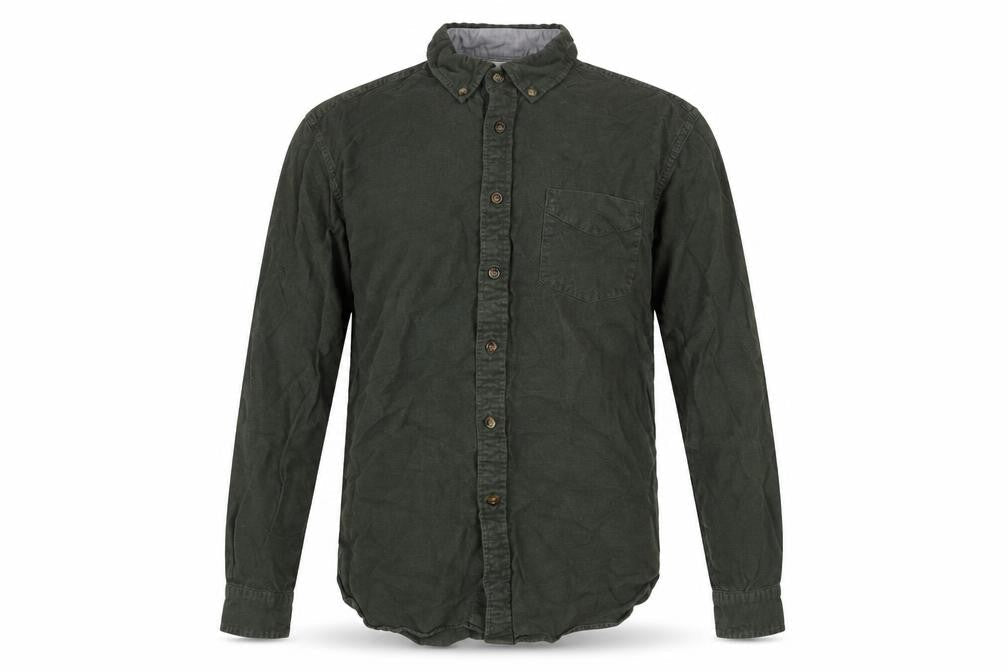 T.M. Lewin Thomas Mayes Men's Green Button-Up Cotton Shirt M
