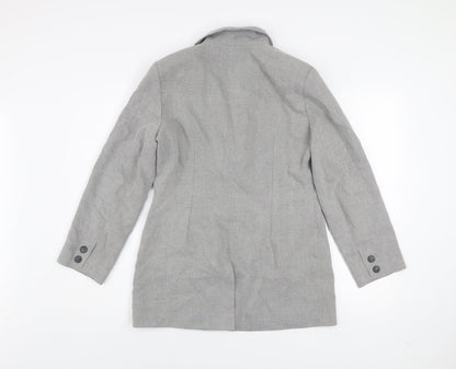 Wallis Petite Women's Grey Blazer Size 12 Classic Work Jacket