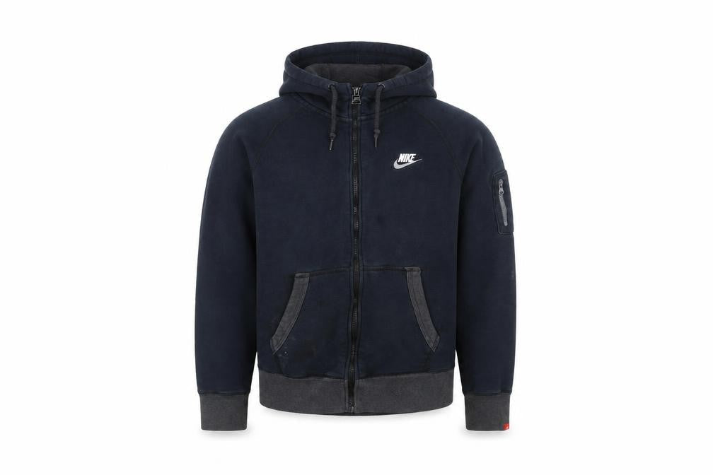 Nike Men's Blue Hooded Full Zip Activewear Jacket Size M