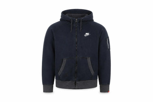 Nike Men's Blue Hooded Full Zip Activewear Jacket Size M