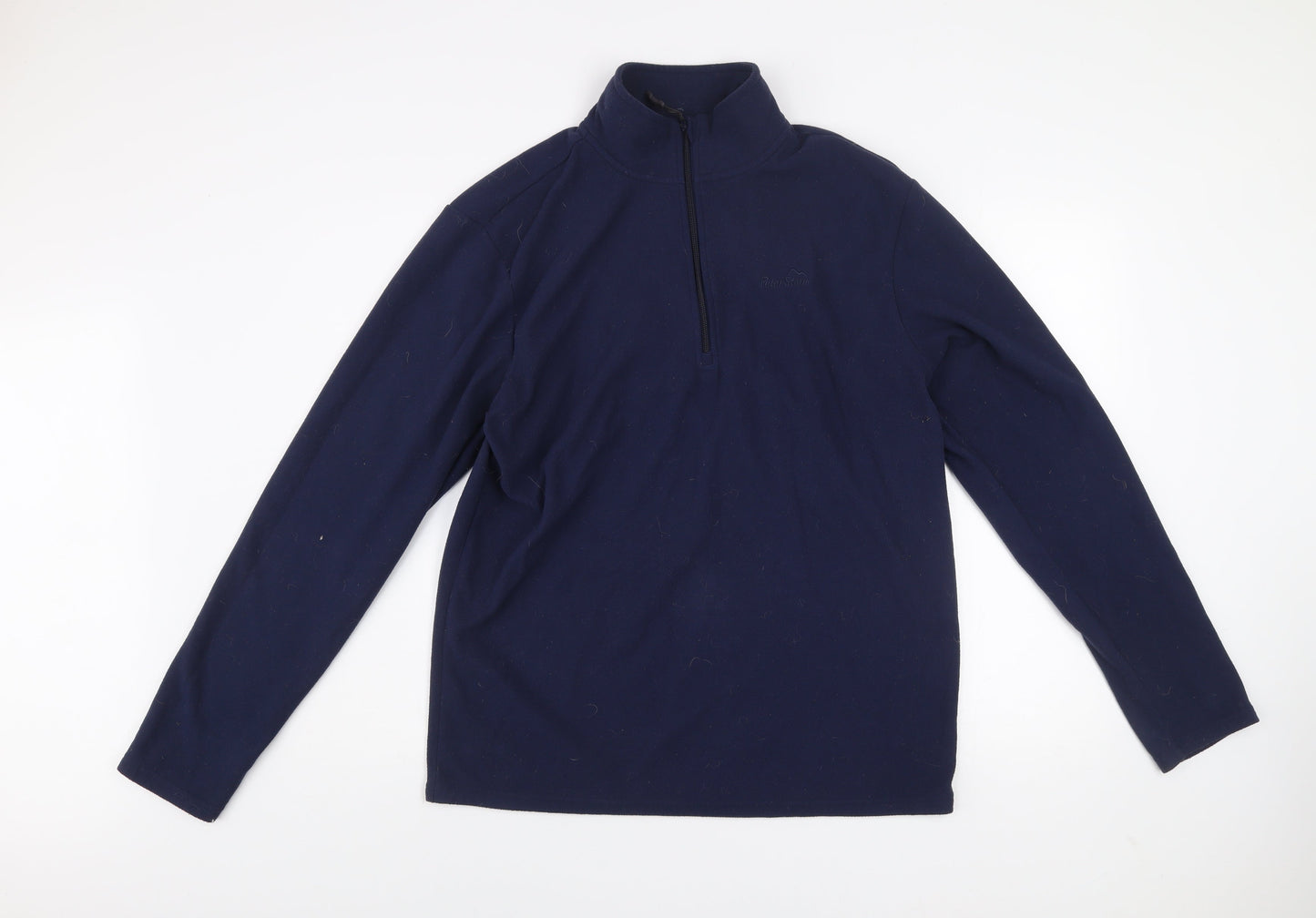Peter Storm Men's Blue Fleece 1/4 Zip Pullover Sweatshirt L