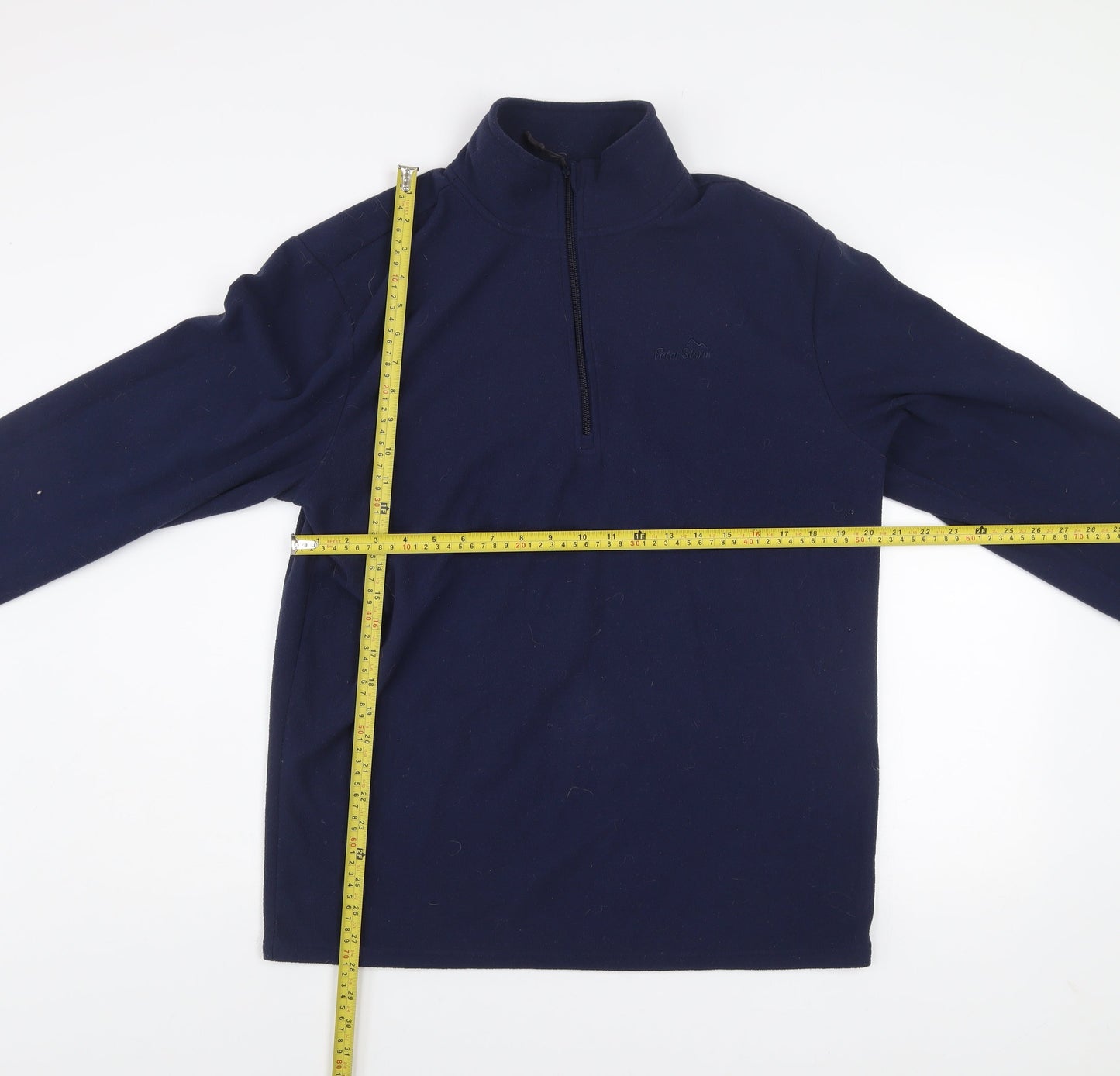 Peter Storm Men's Blue Fleece 1/4 Zip Pullover Sweatshirt L