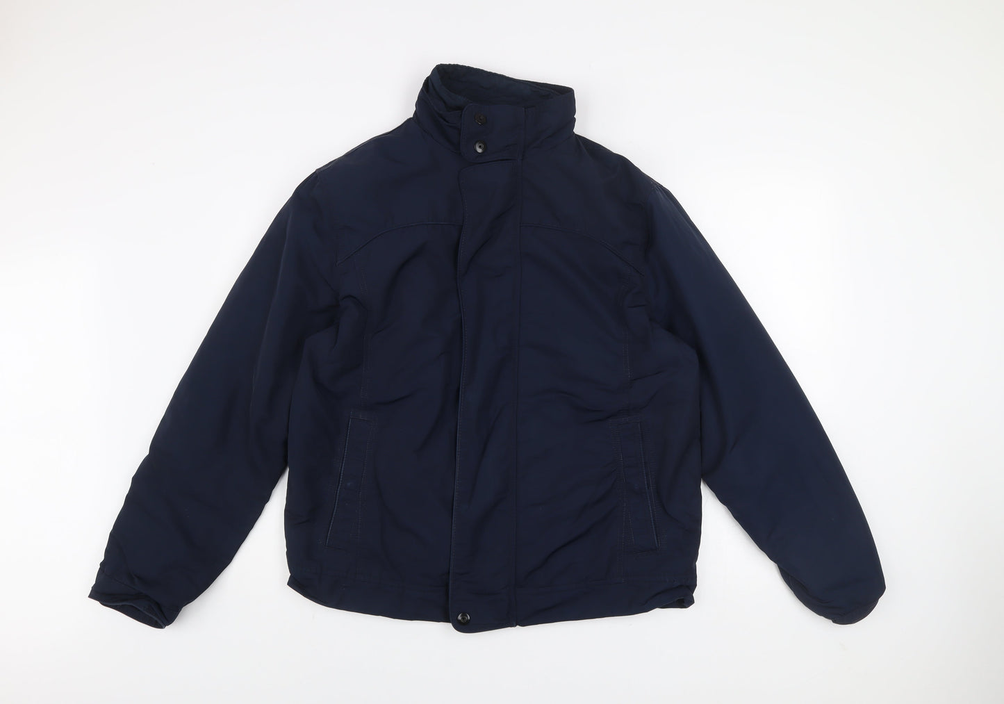 Marks and Spencer Men's Blue L Regular Fit Lined Zip Jacket