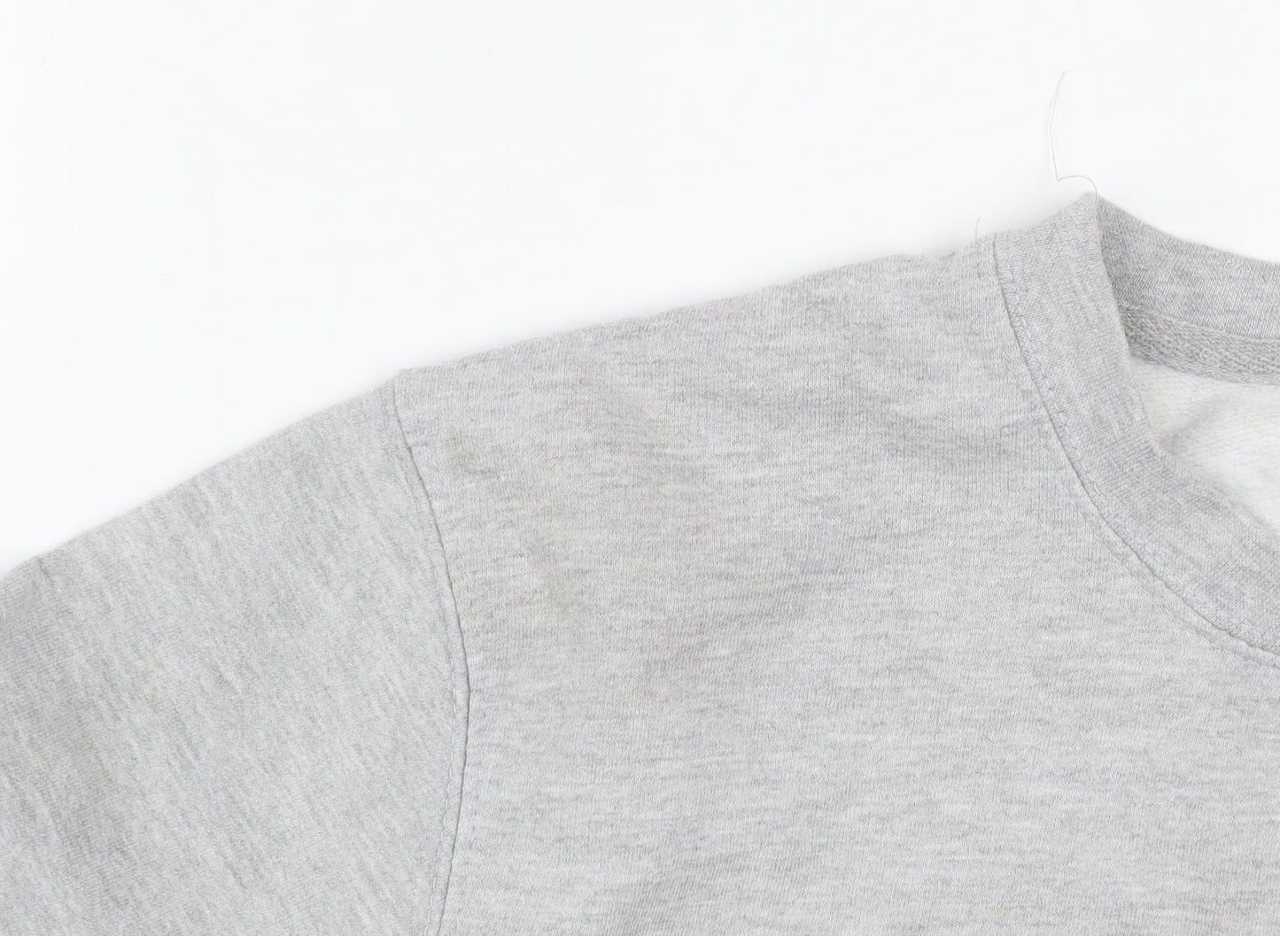 Batch1 Men's Grey Rainbow Graphic Pullover Sweatshirt Medium