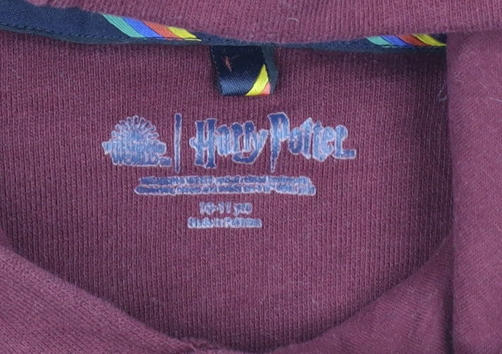 Marks and Spencer Boys Red Gryffindor Hoodie 10-11 Years Pullover Fleece