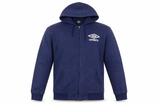 Umbro Men's Navy Blue XL Full Zip Hooded Track Jacket