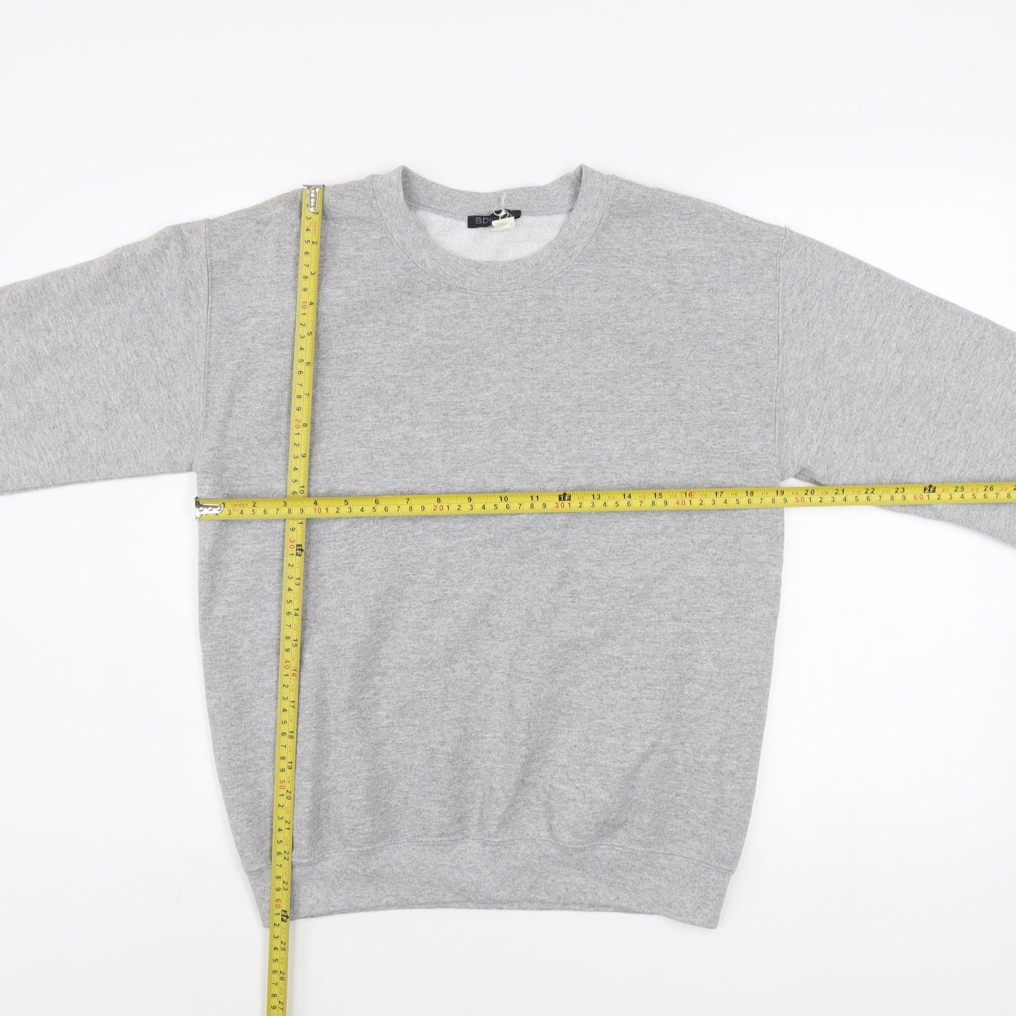BDG Men's Grey Crew Neck Fleece Sweatshirt Size S