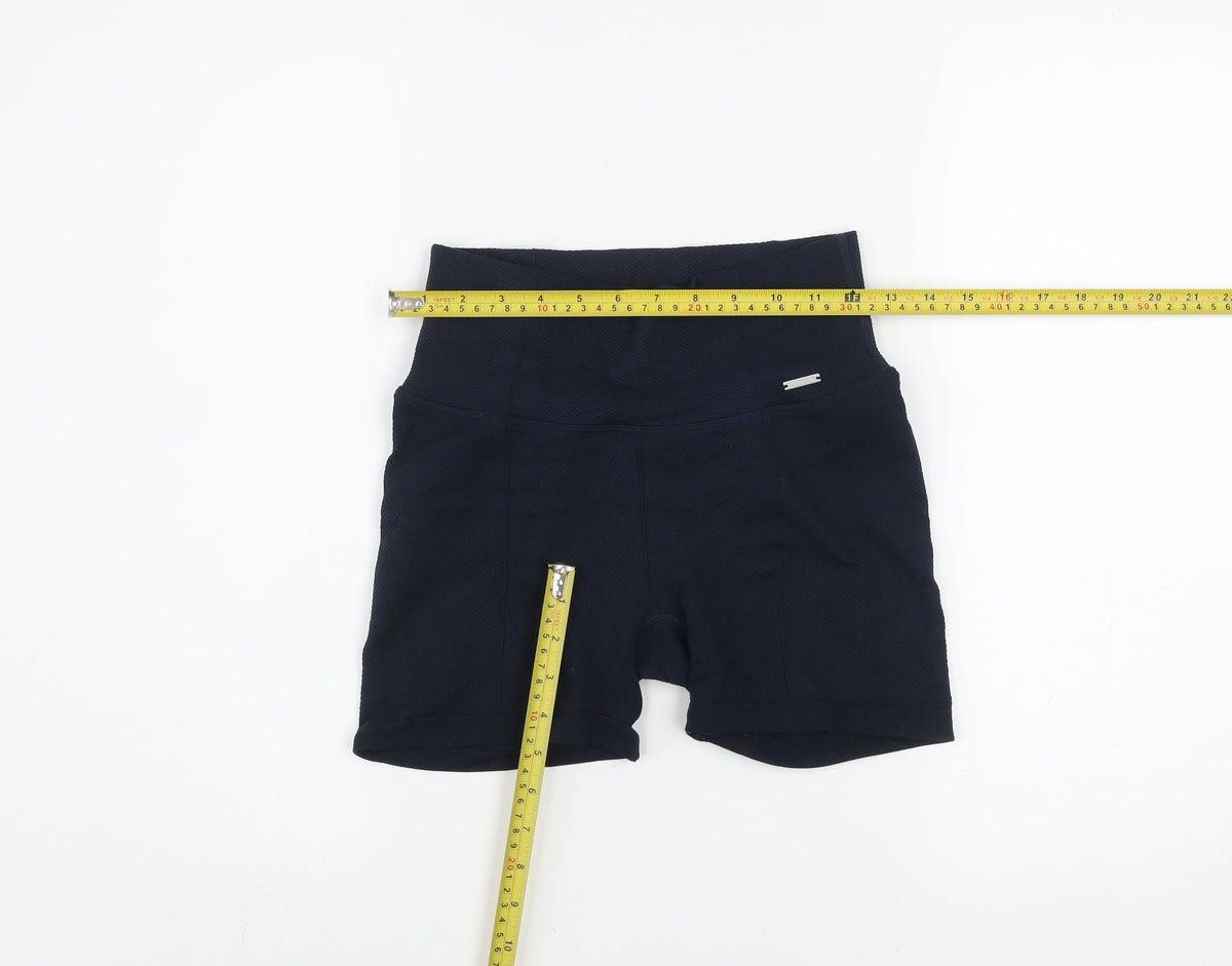 Aim'n Womens Black Small Biker Activewear Shorts Polyamide Blend