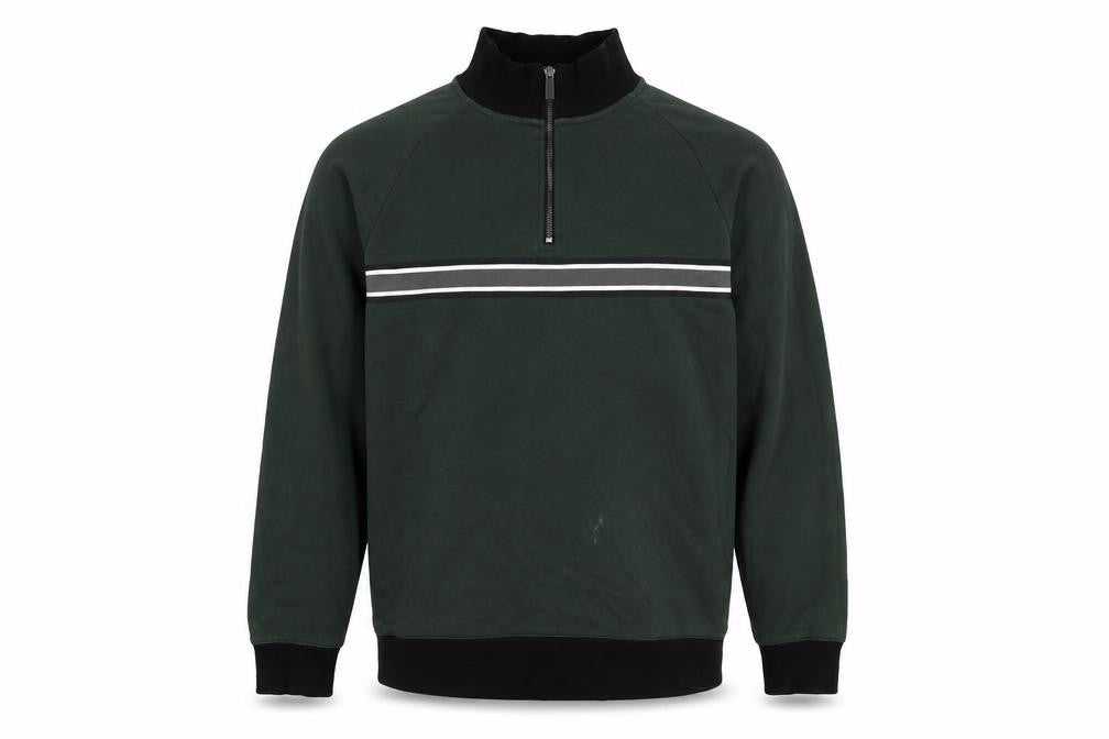 Next Men's Green 1/4 Zip High Neck Sweatshirt Size L