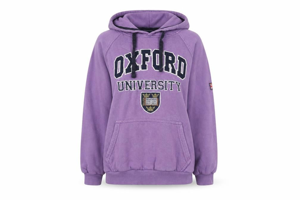 Oxford University Purple Hoodie Women Small Pullover Embroidered Logo