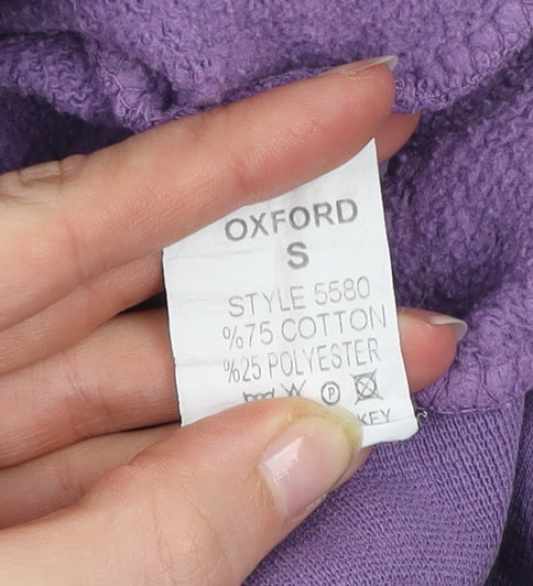 Oxford University Purple Hoodie Women Small Pullover Embroidered Logo
