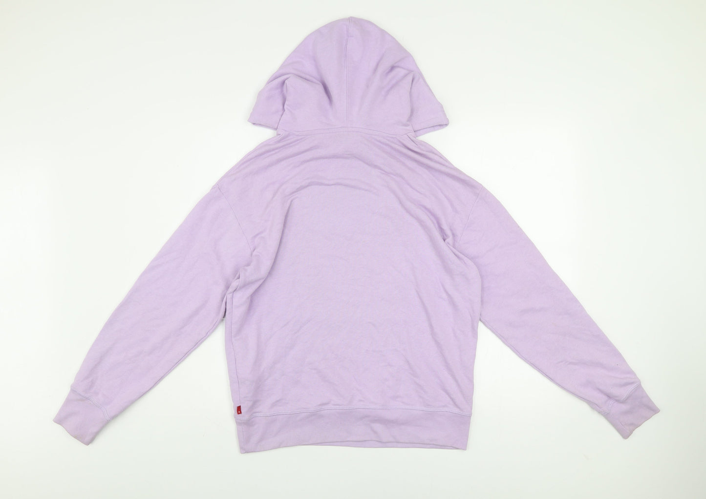 Levi's Men's Purple Pullover Hoodie S Logo Graphic Print Cotton Blend