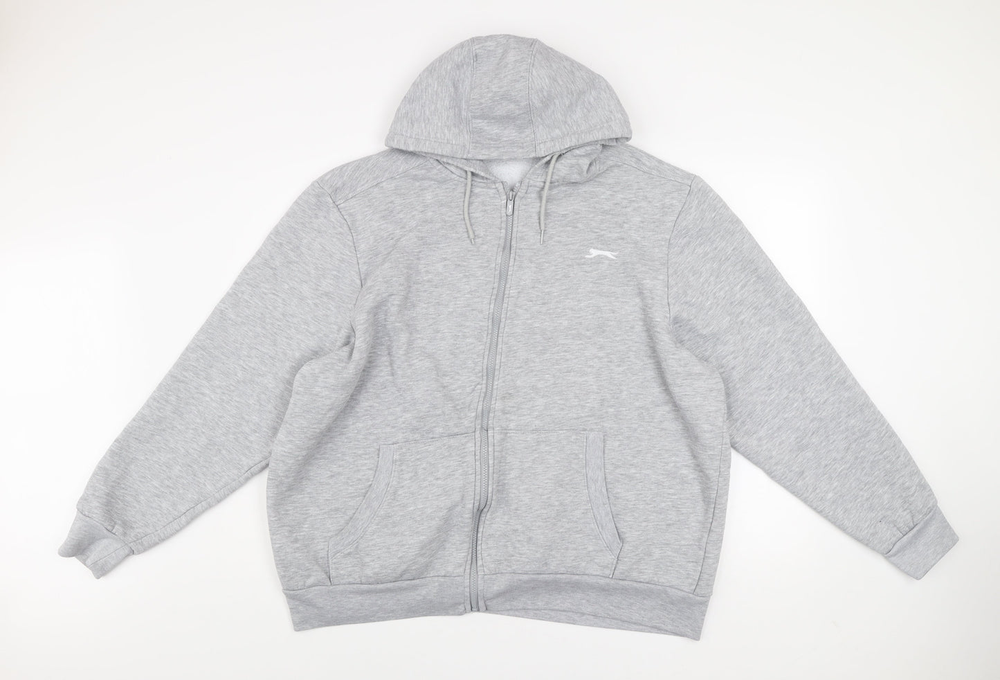 Slazenger Men’s Grey 2XL Hooded Full Zip Track Jacket