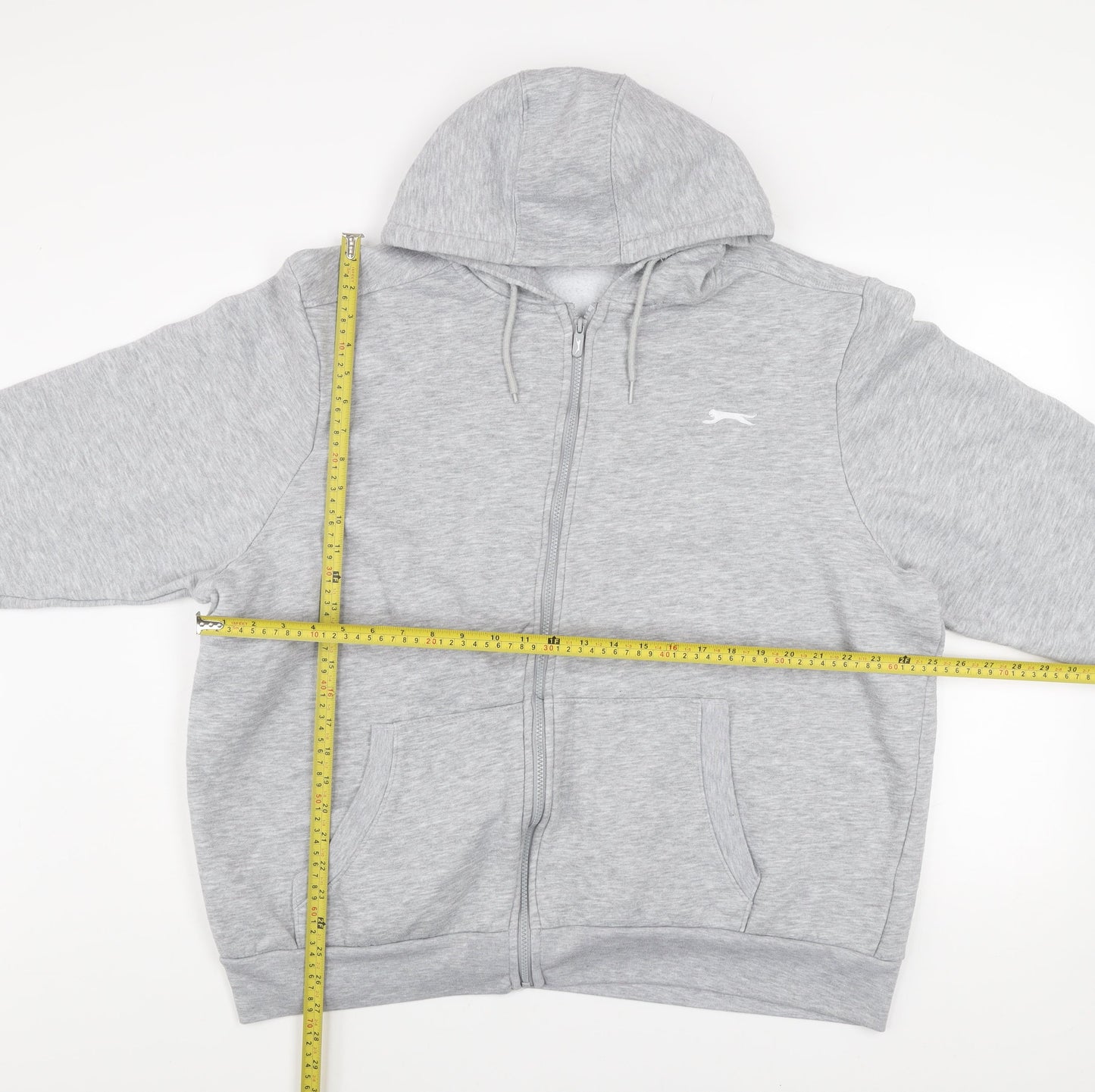 Slazenger Men’s Grey 2XL Hooded Full Zip Track Jacket