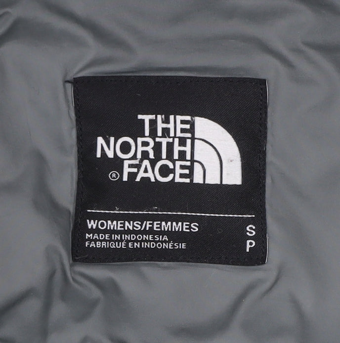 The North Face Women's Grey Parka Coat S Faux Fur Hood Waterproof