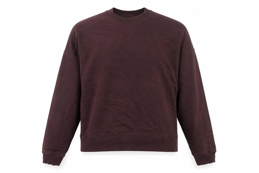 Zara Men Brown Cotton Crew Neck Pullover Sweatshirt Size S