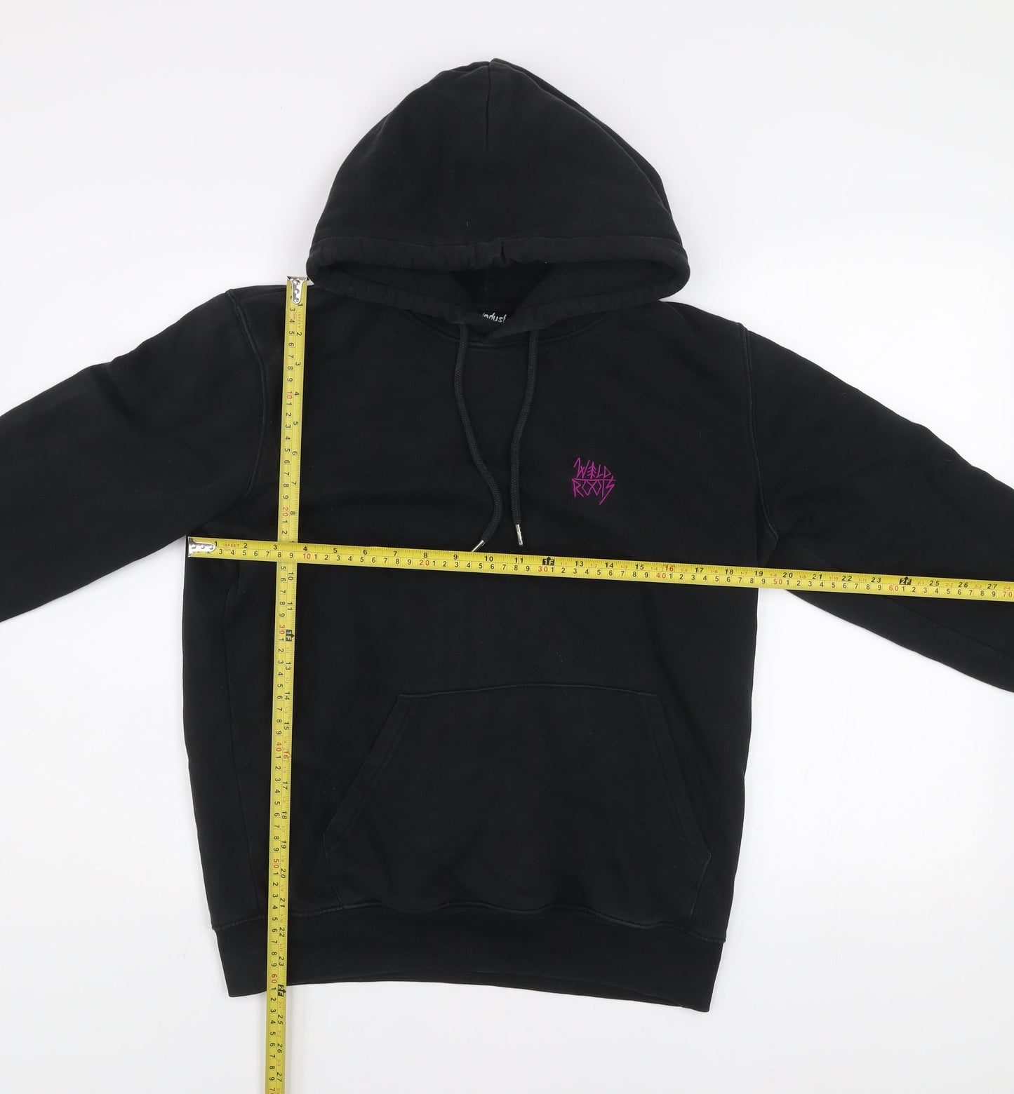 Banana Industries Men’s Black Pullover Hoodie Small Organic Cotton