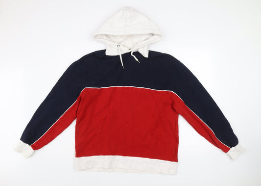Topman Men's Multicoloured M Basic Colourblock Hooded Jacket
