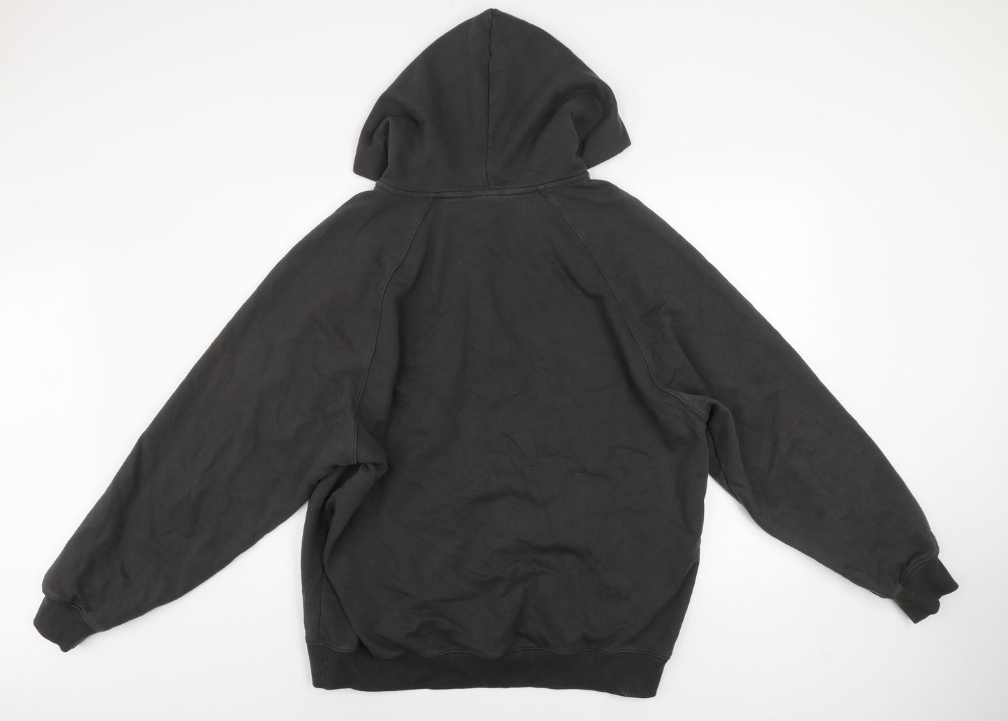 idlt Men's Black L Full Zip Hooded Basic Jacket