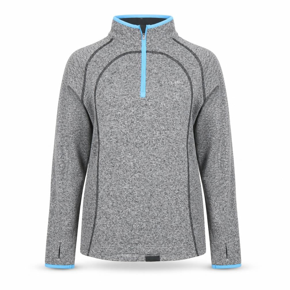 O'Neill Women's Grey 1/4 Zip Pullover Long Sleeve Sweatshirt Size S