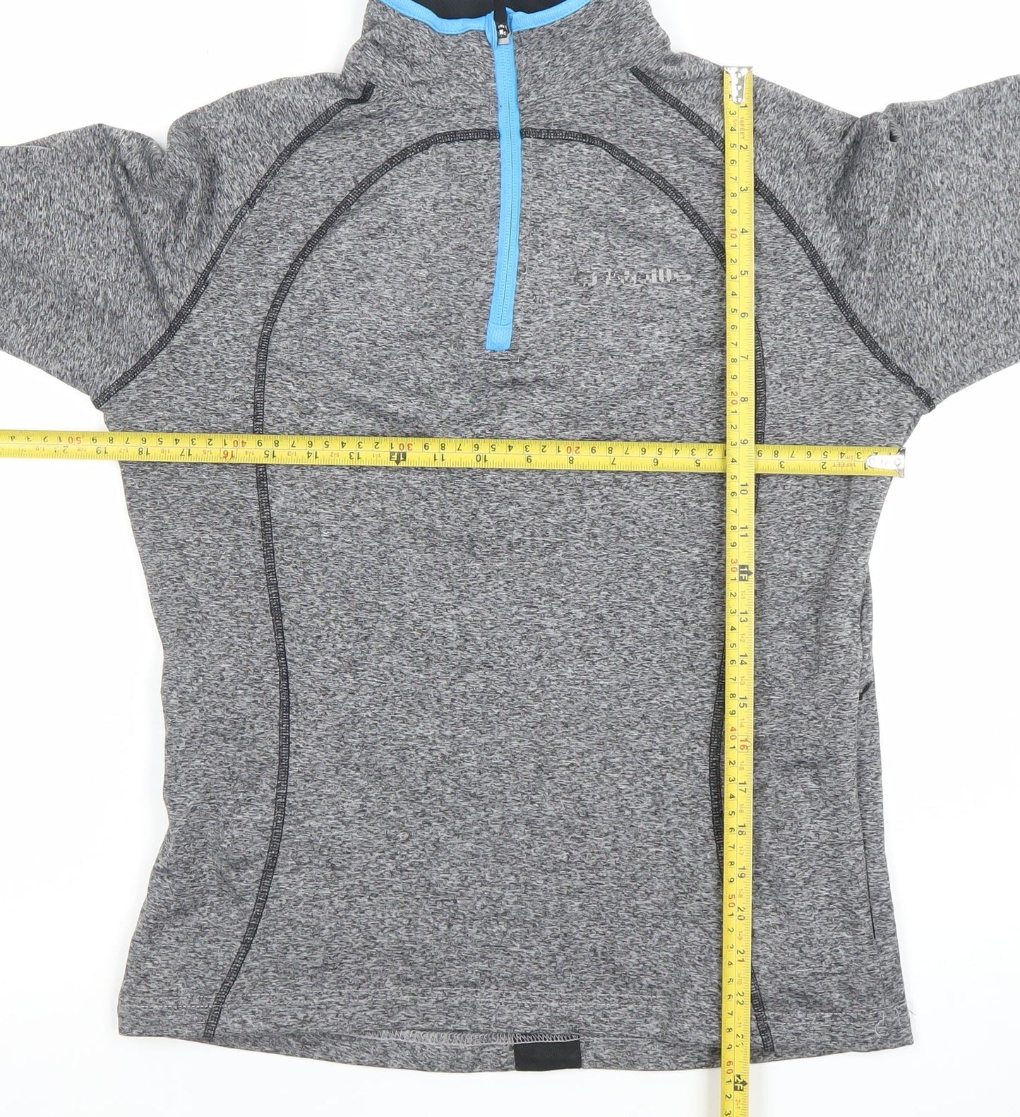 O'Neill Women's Grey 1/4 Zip Pullover Long Sleeve Sweatshirt Size S