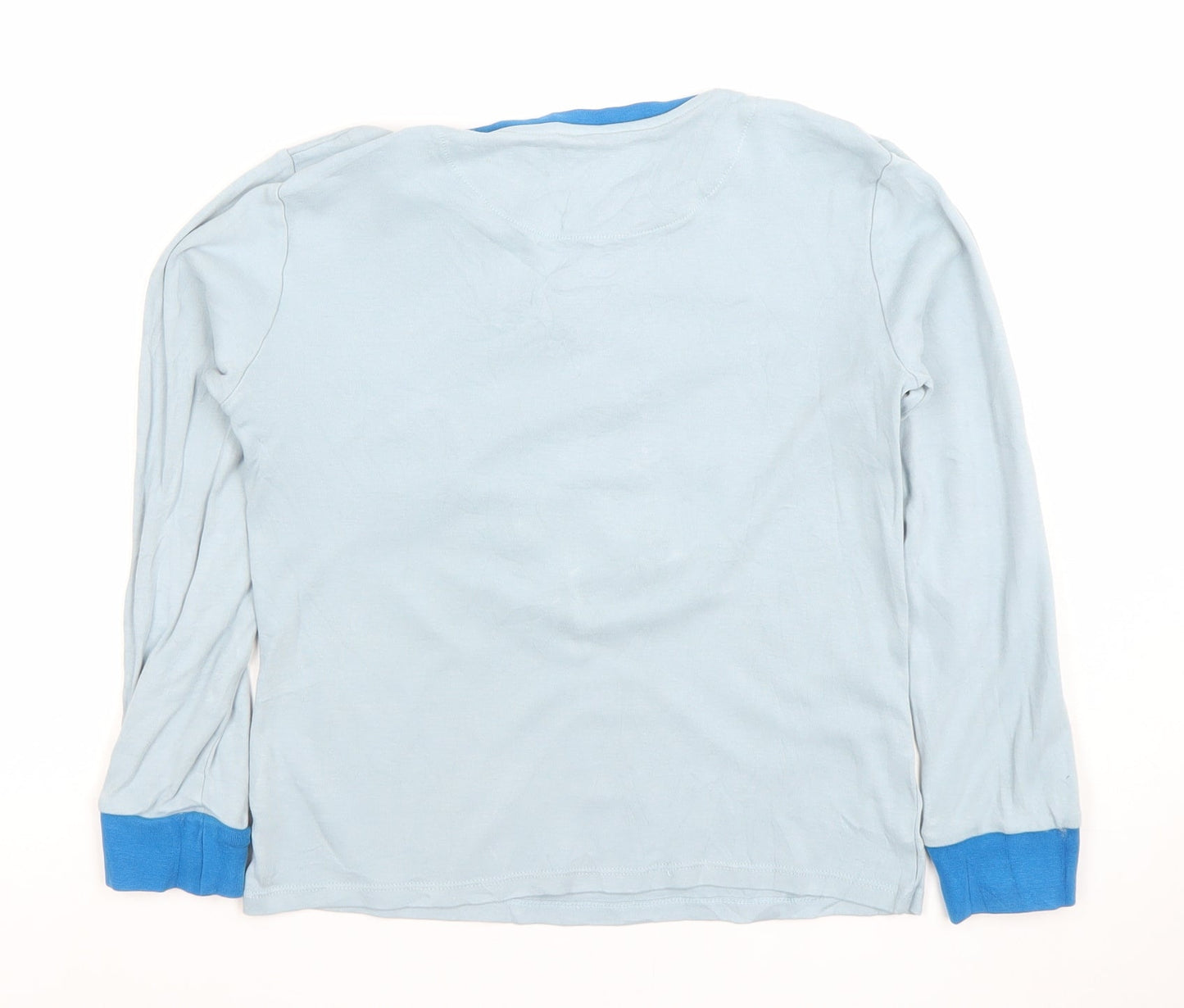 John Lewis Boys Blue Protect Wildlife Graphic Long Sleeve Cotton T-Shirt 10 Years