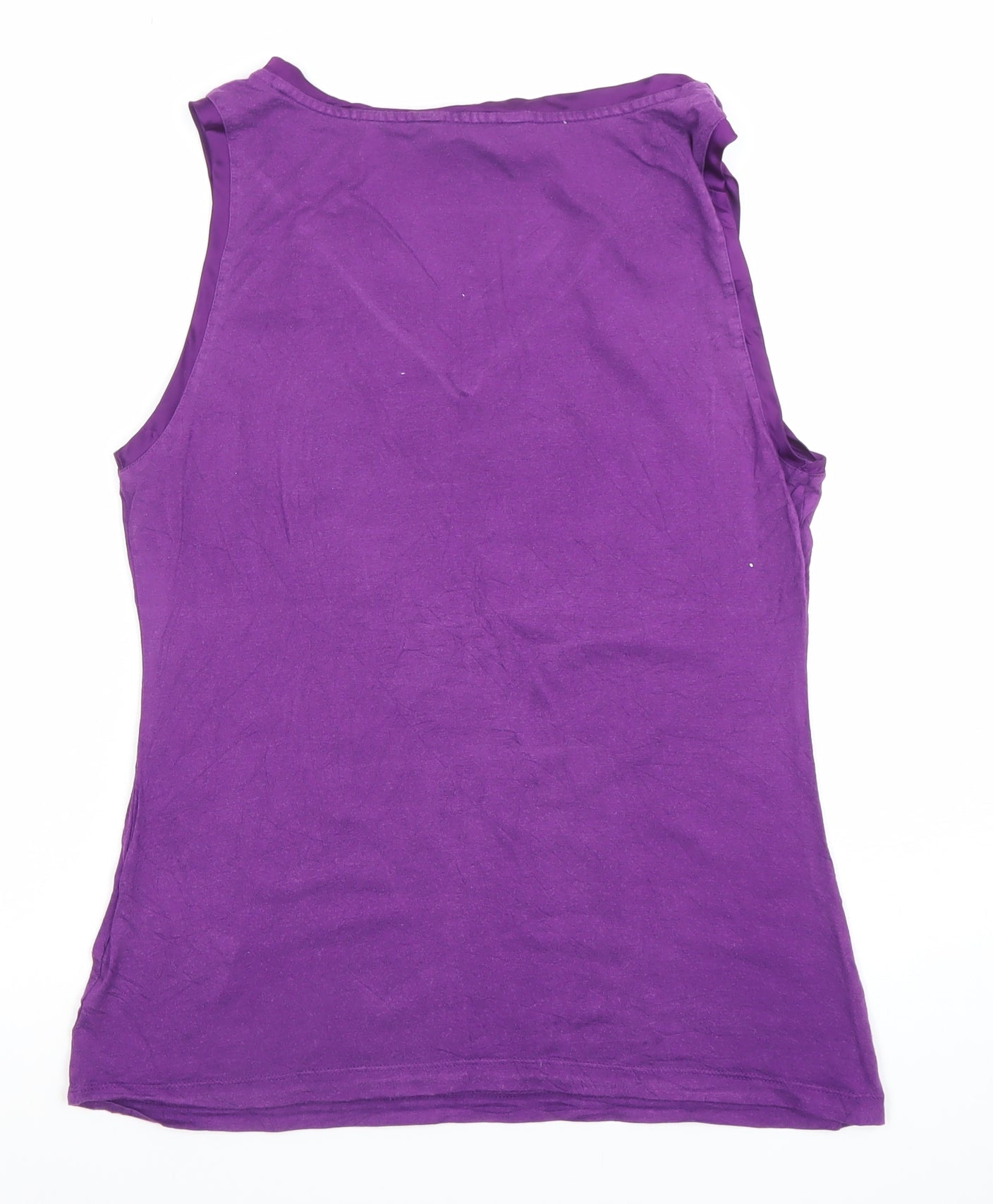 Banana Republic Women's Purple V-Neck Sleeveless Tank Top Size S