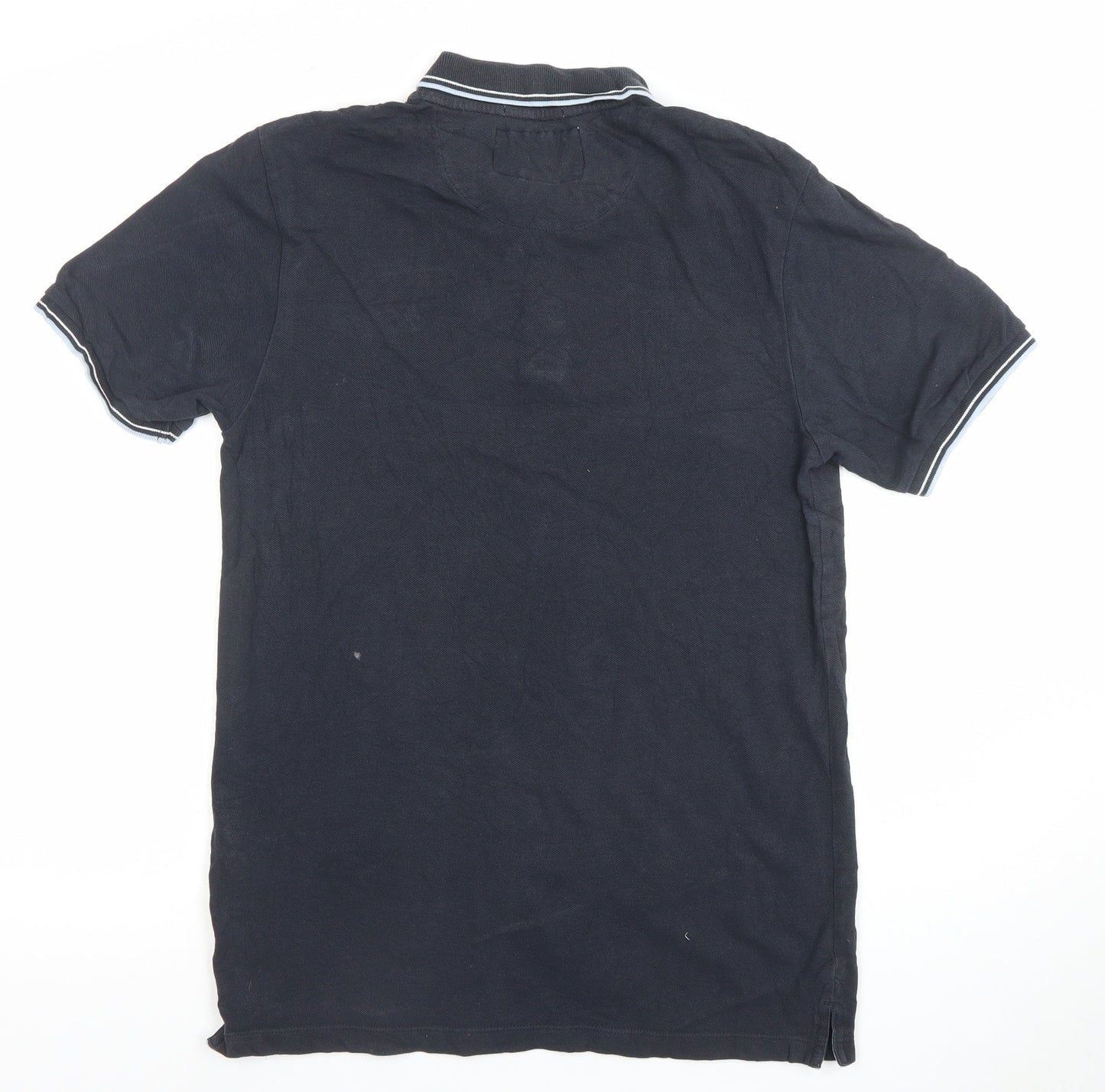 Croxley Men's Black Cotton Polo Shirt Size S Classic Fit