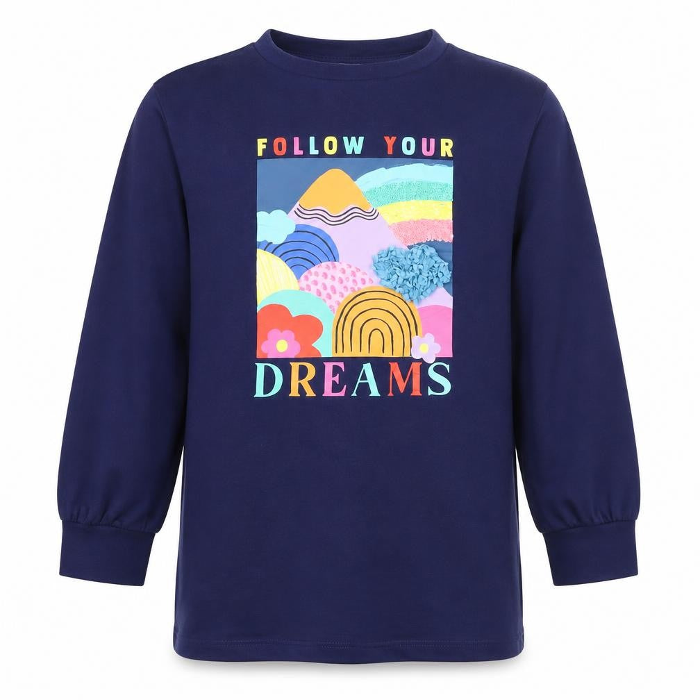 Next Girls Blue Follow Your Dreams Long Sleeve Sweatshirt 9 Years
