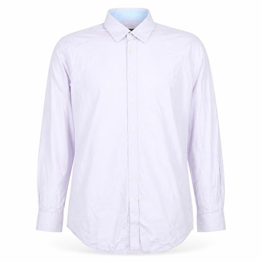 Jaeger Men's Purple 16.5in Regular Fit Cotton Long Sleeve Dress Shirt
