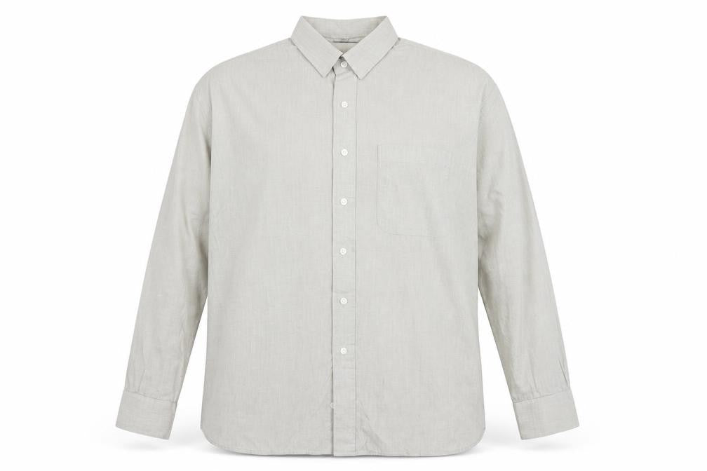 Pierre Cardin Men's Beige Long Sleeve Classic Fit Cotton Shirt 17in