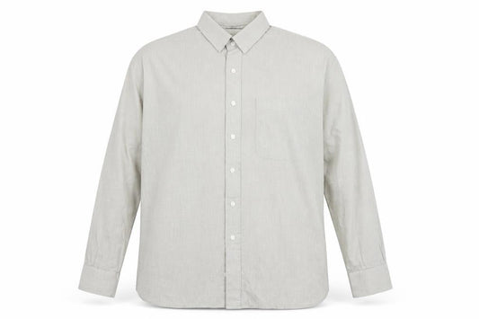 Pierre Cardin Men's Beige Long Sleeve Classic Fit Cotton Shirt 17in