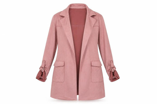 Bershka Womens Pink Long Belted Trench Coat Size S
