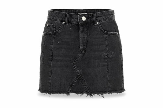 Miss Selfridge Women’s Black Denim Mini Skirt Size 8 High Waist