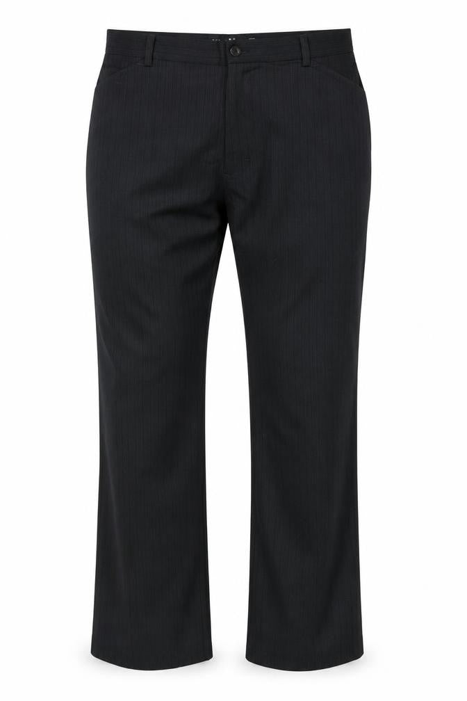 Next Men's Black Bootcut Wool Blend Formal Trousers 36S