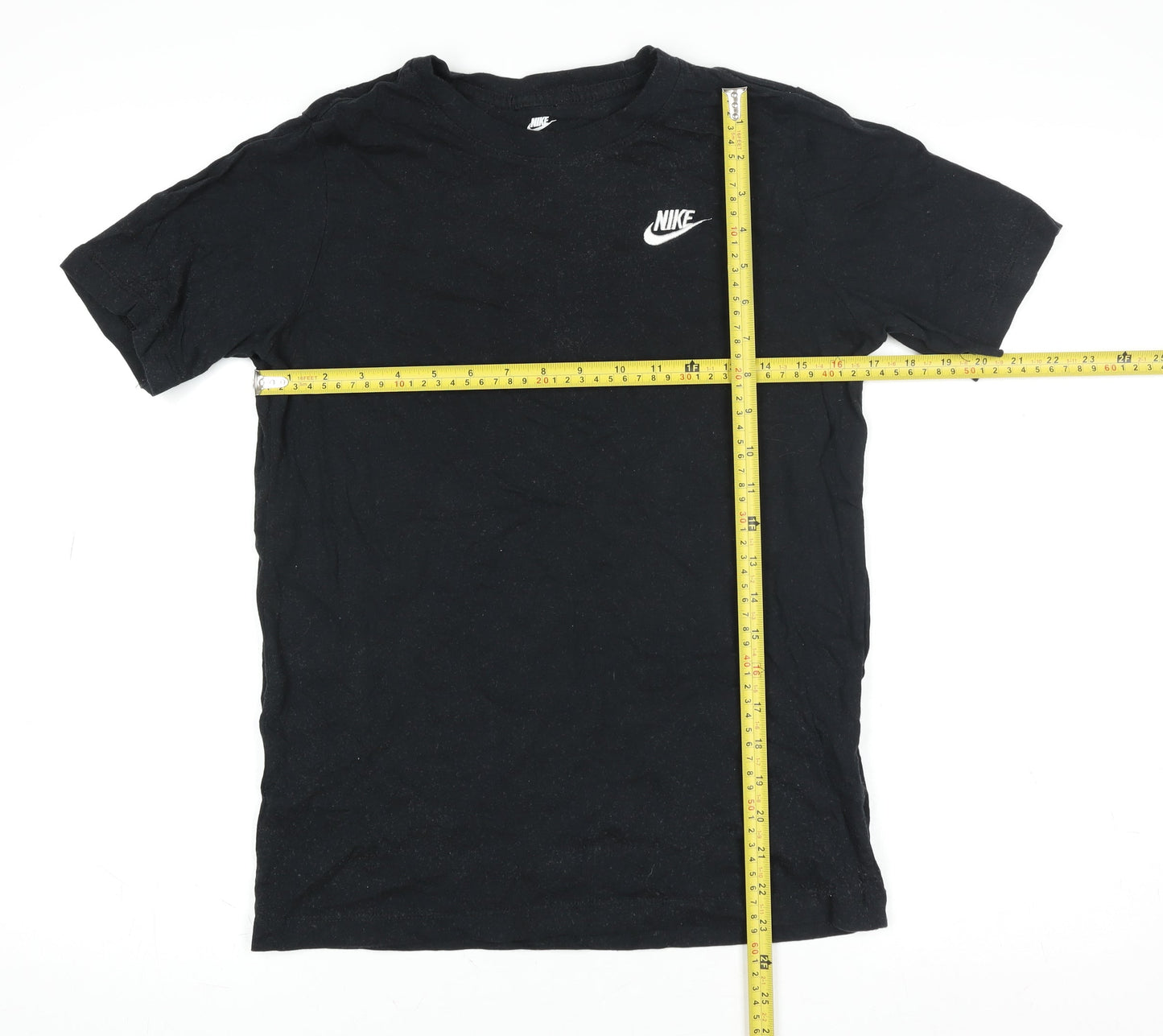 Nike Men Black XL Short Sleeve Cotton Crew Neck T-Shirt