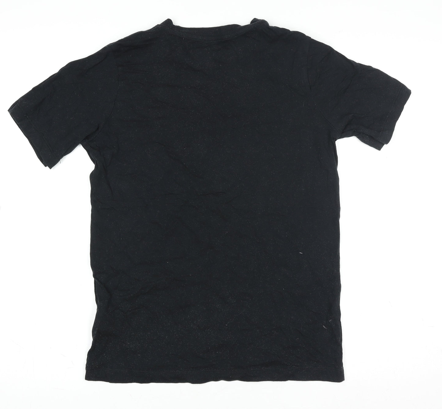 Nike Men Black XL Short Sleeve Cotton Crew Neck T-Shirt
