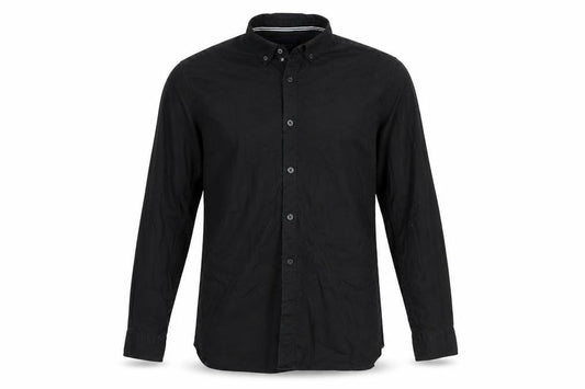 Springfield Men's Black Slim Fit Button-Down Long Sleeve Shirt M