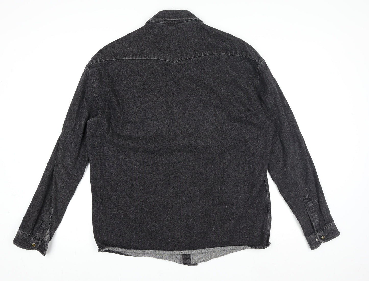 Collusion Womens Black Denim Jacket XS Casual Buttoned