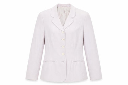 Next Womens Beige Textured Suit Jacket UK 12 Single-Breasted Blazer